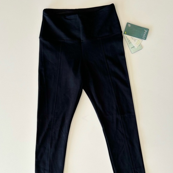 NWT - Lysse Leggings Seam Ponte Pants Center Woman High Waisted Black - Picture 1 of 11
